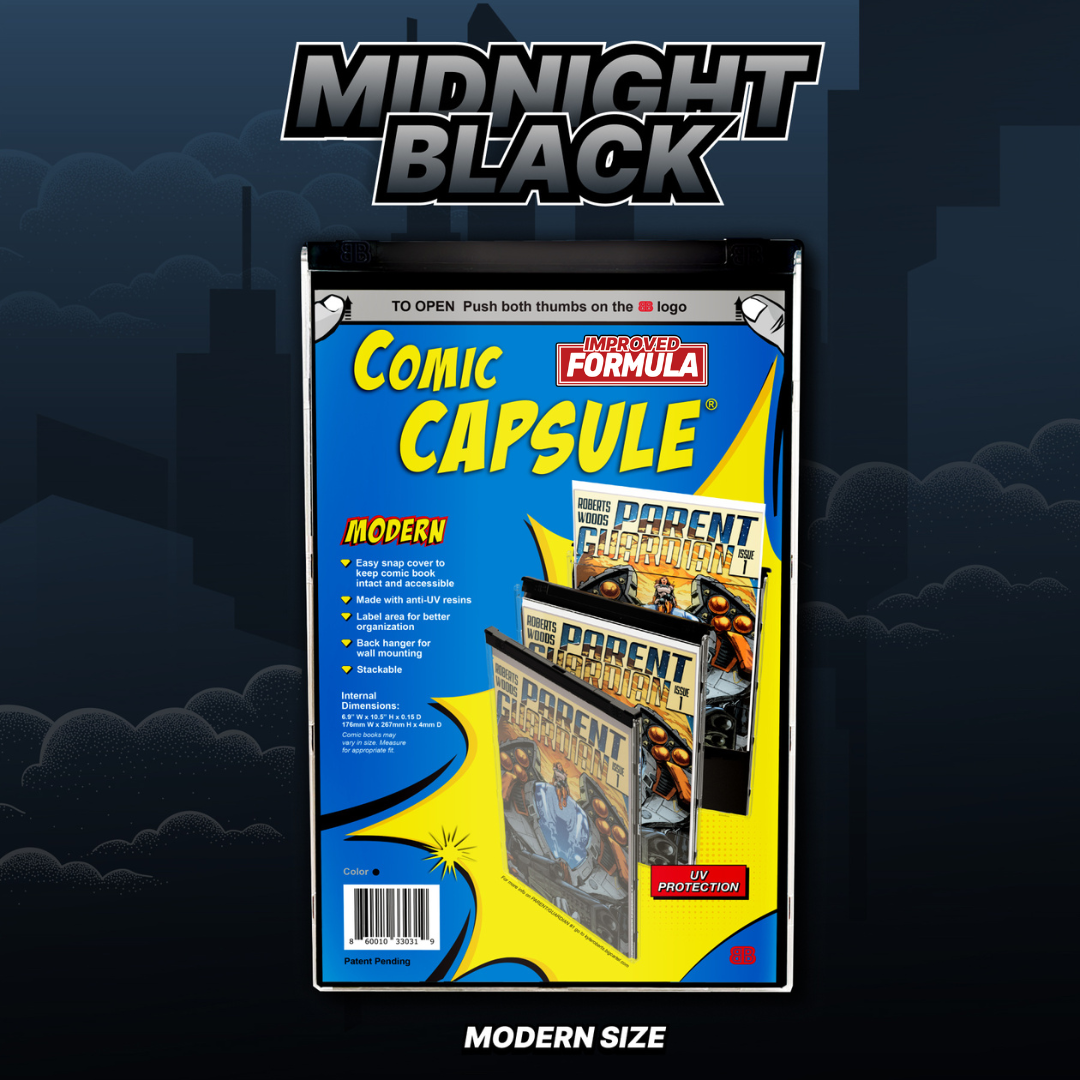 Black Modern Size ComicCapsule