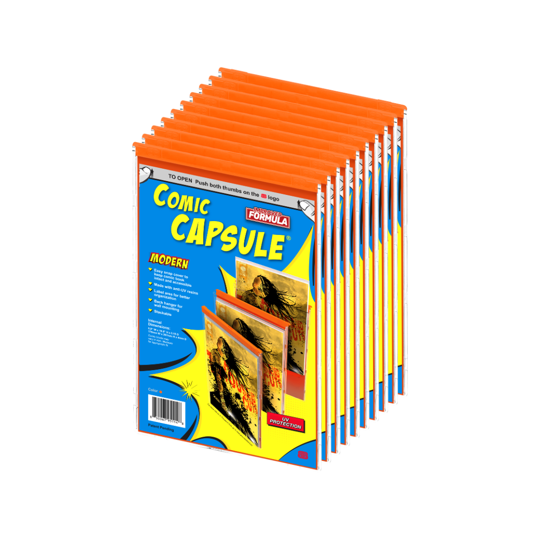 Orange Modern Size ComicCapsule