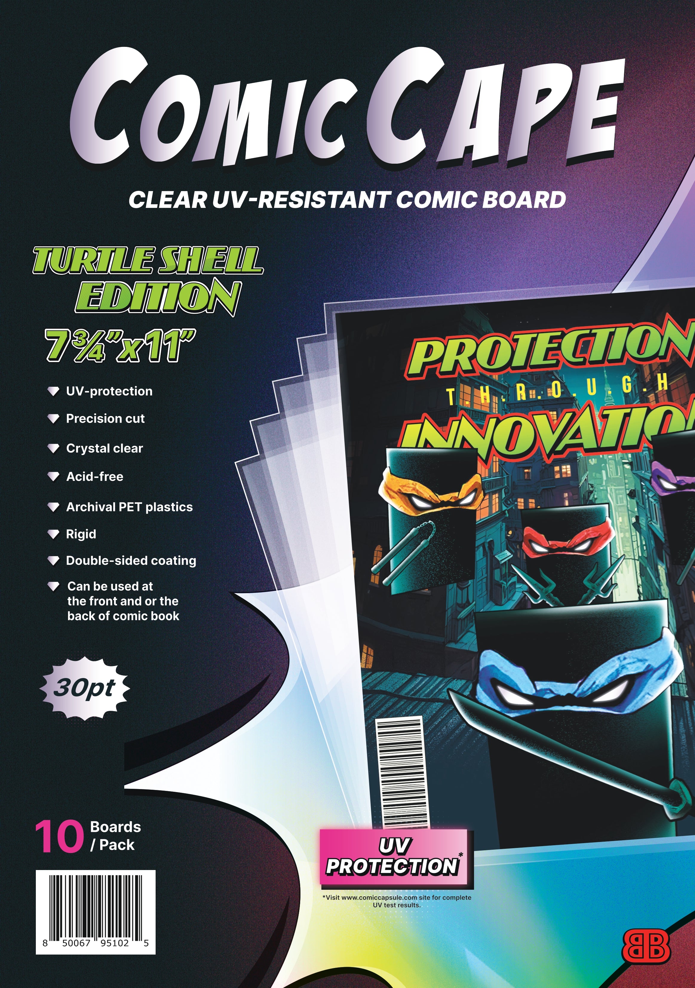 ComicCape - Clear UV Resistant Board – ComicCapsule