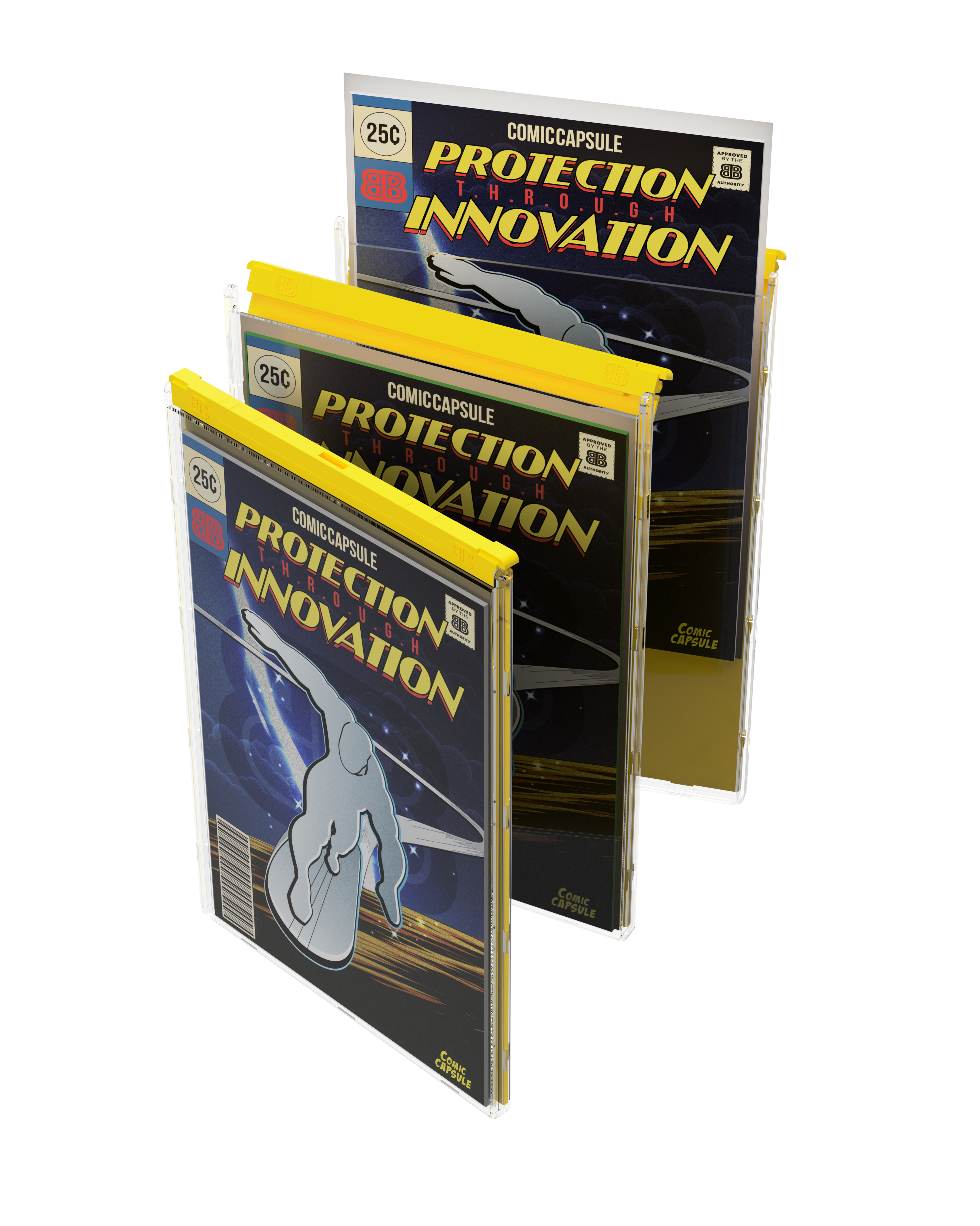 Yellow SILVER Age Size ComicCapsule