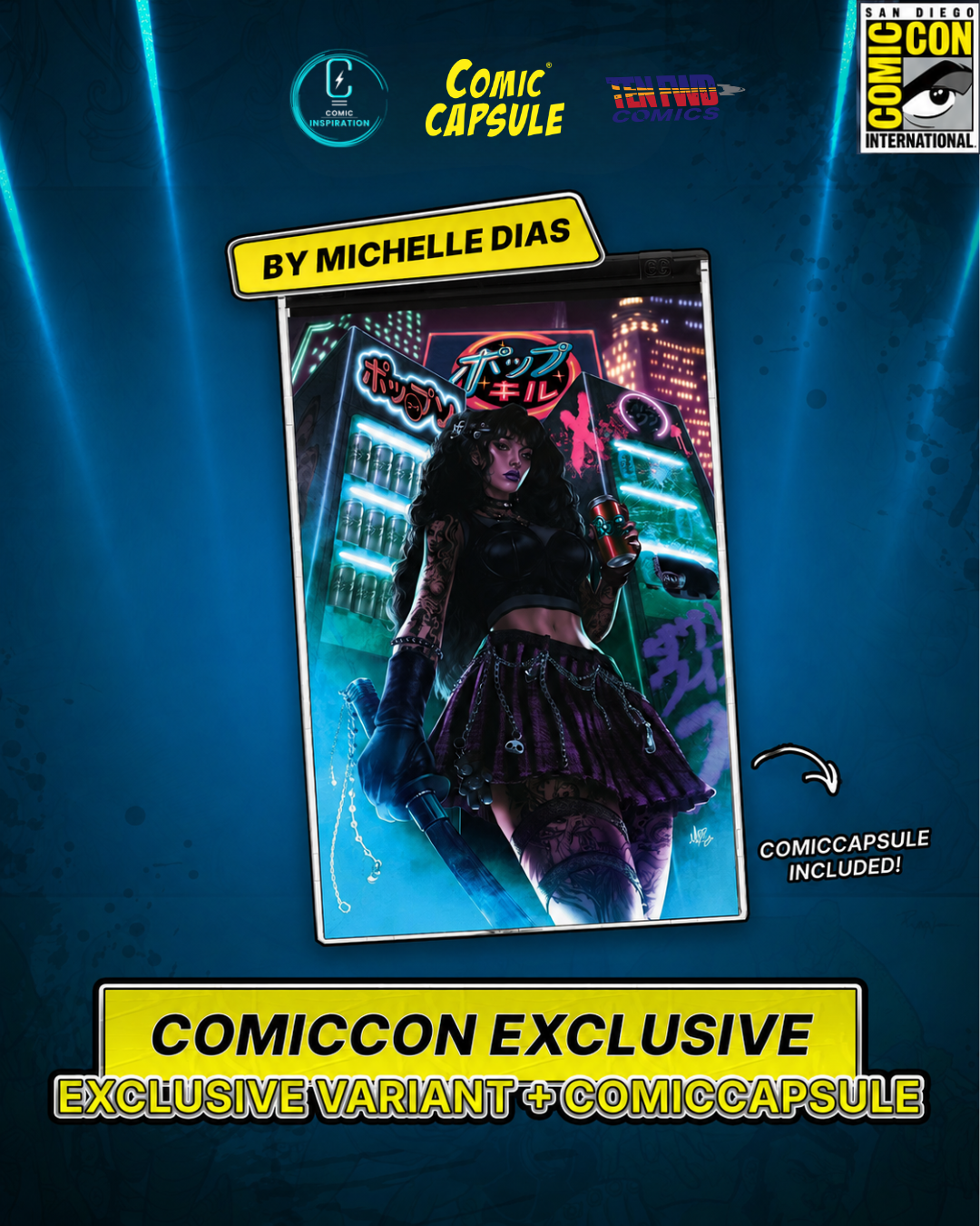 POP KILL #1 MICHELLE DIAS Variant 2026 San Diego Comic Con Exclusive