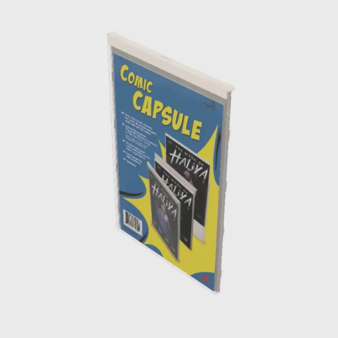 Load video: Clear SILVER Age Size ComicCapsule