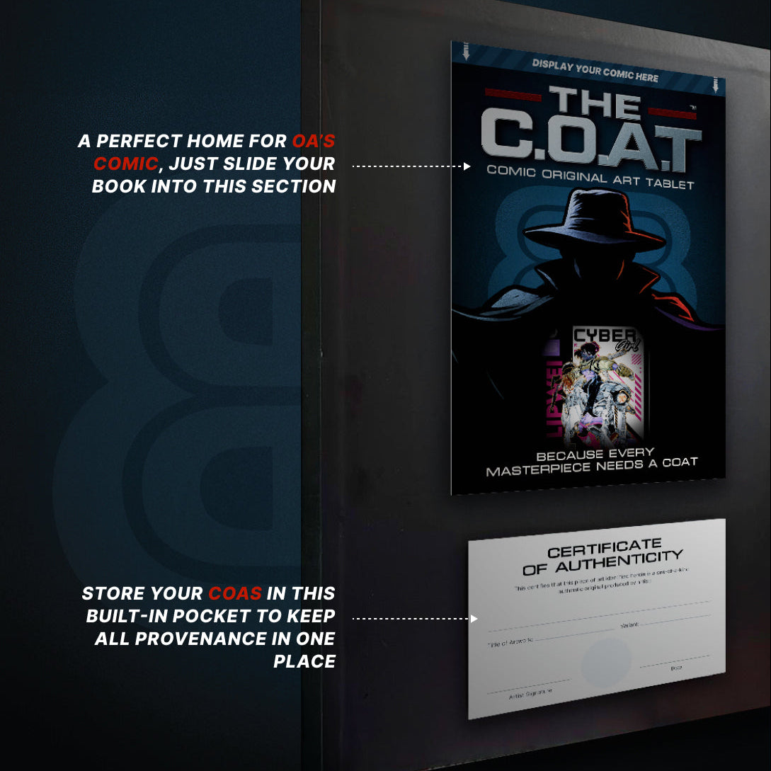 The C.O.A.T - Original Art Display Holder – ComicCapsule